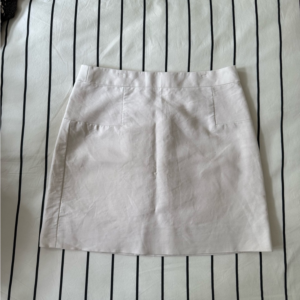 J. Crew Cream Skirt